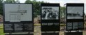 Signs explain how the gas chambers and crematoriums worked